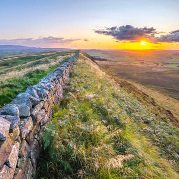 Hadrians Mur i England.