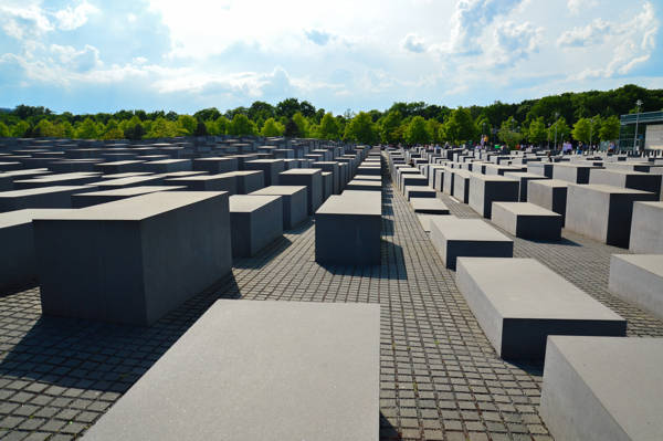 Holocaust-mindesmærket i Berlin i Tyskland.