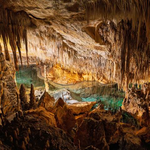 Cuervas De Drach på Mallorca.