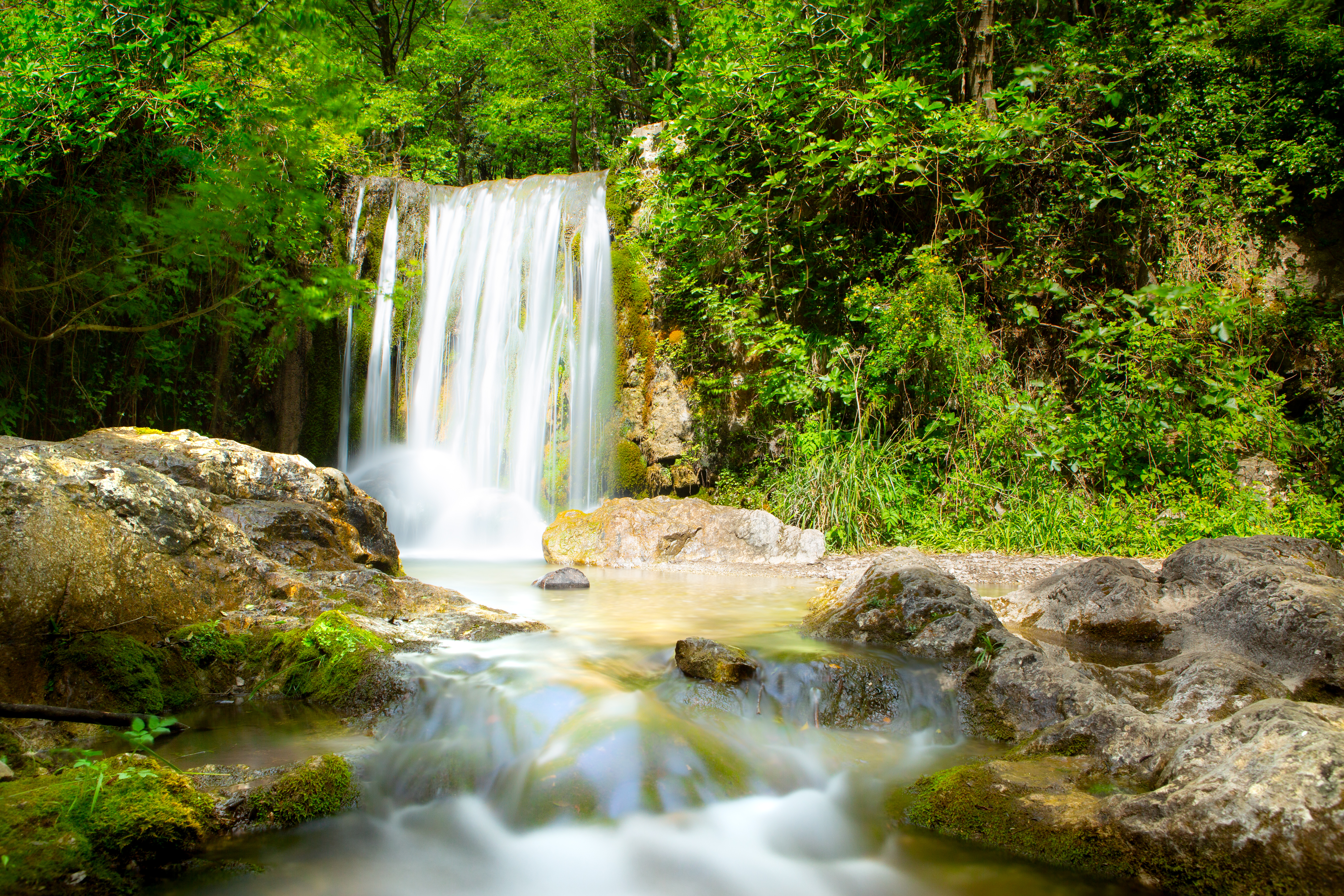  Naturreservatet Valle delle Ferriere på vandreferien til Amalfikysten i Italien. 
