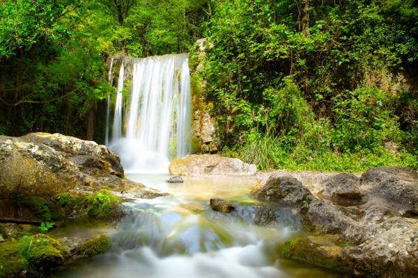 Naturreservatet Valle delle Ferriere på vandreferien til Amalfikysten i Italien.