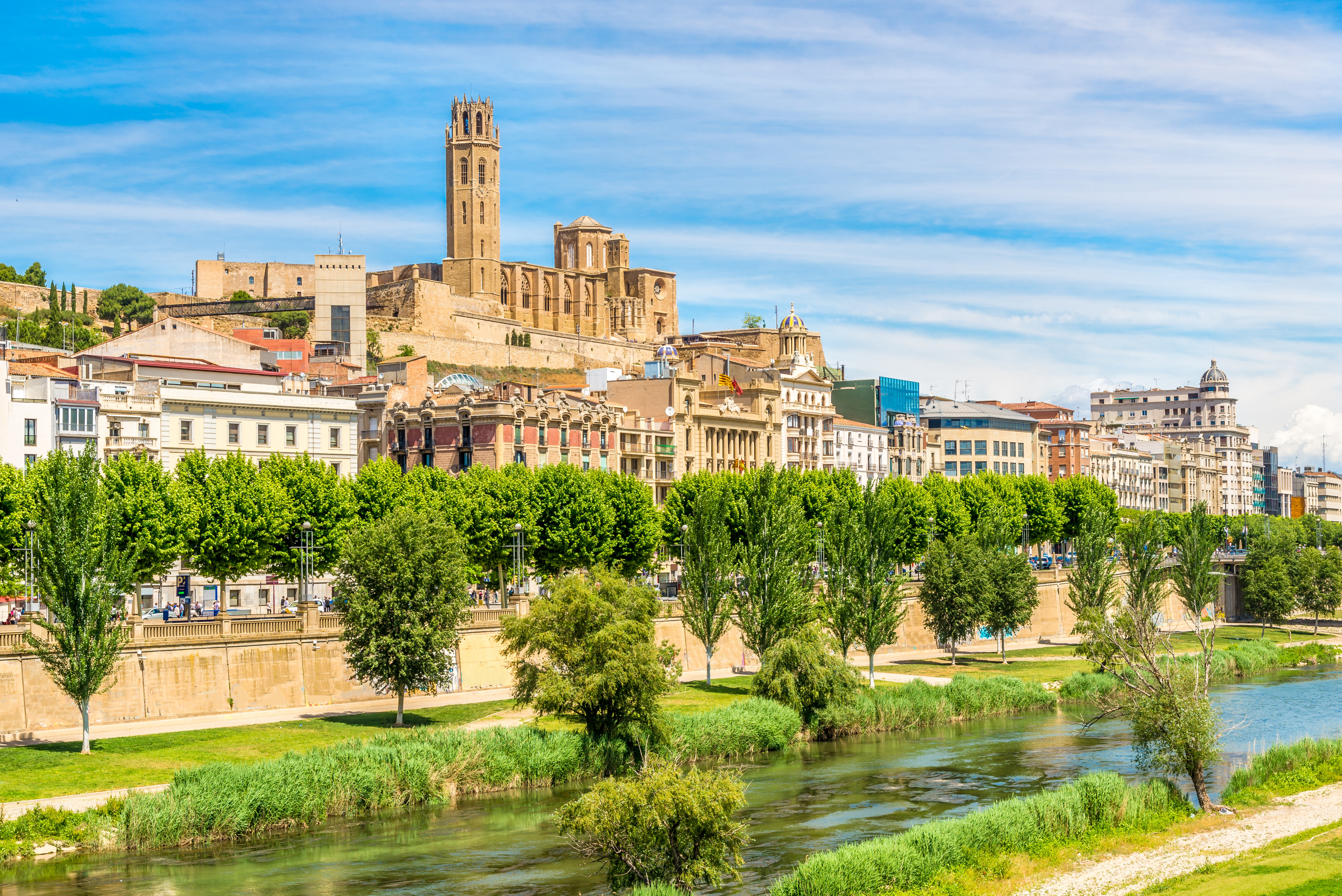 Lleida i Catalonien i Spanien.