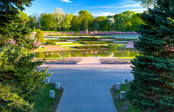 Polen Poznan Foraar I Parken Citadel.