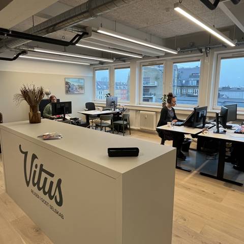 Butikken hos Vitus Rejser i Skelbækgade i København.