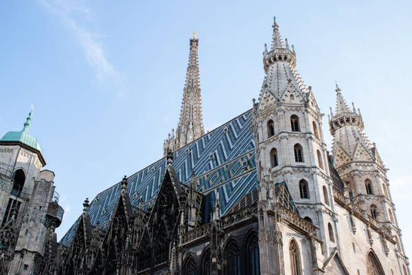Oestrig Wien Vinter Stephansdom.