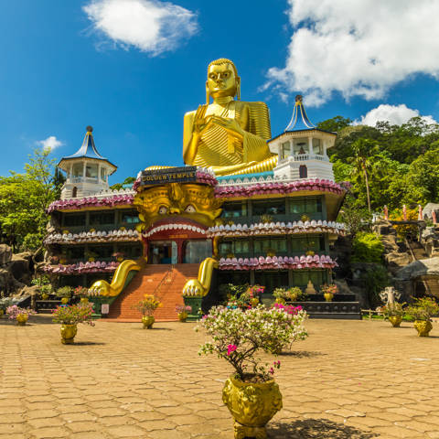 Dambullatemplet i Sri Lanka.