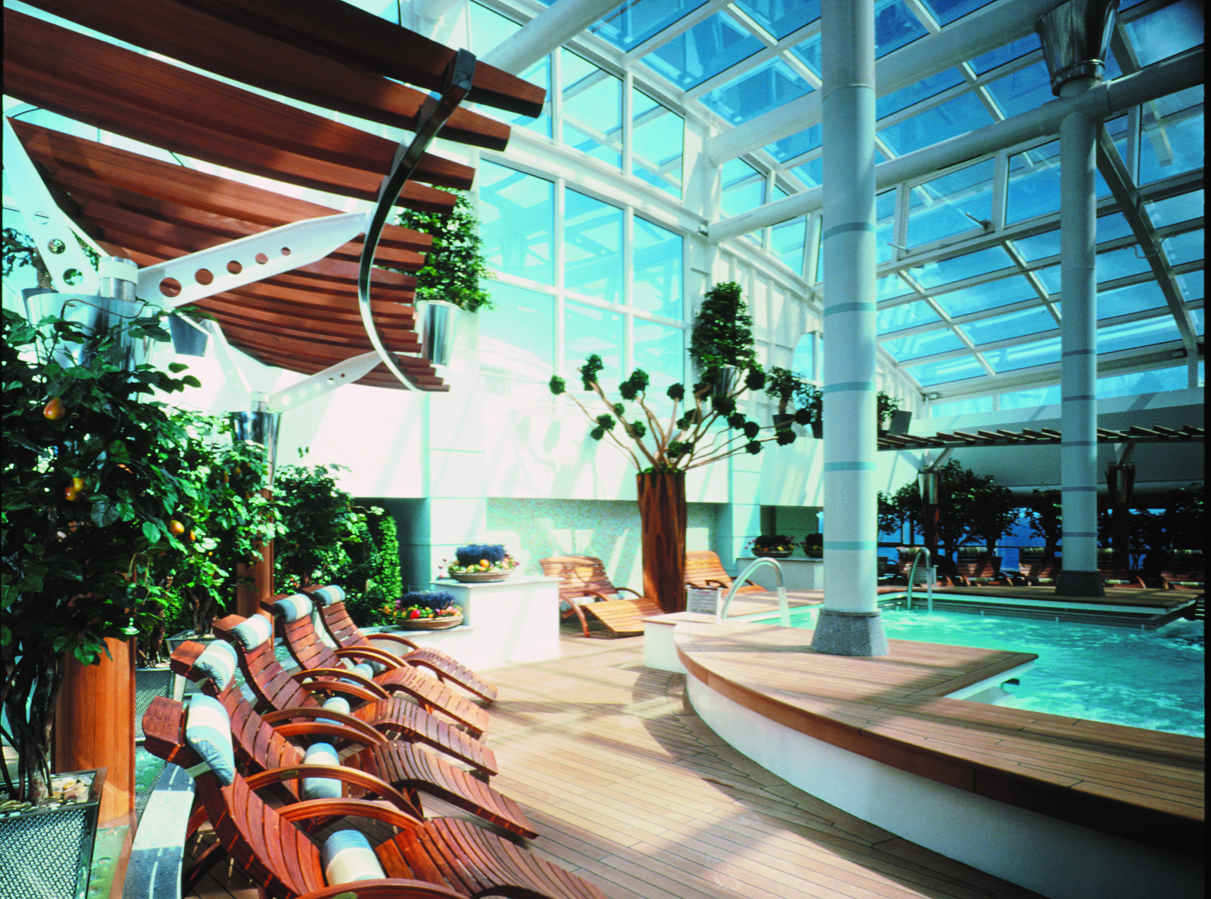 Spaområdet på Celebrity Infinity fra Celebrity Cruises.