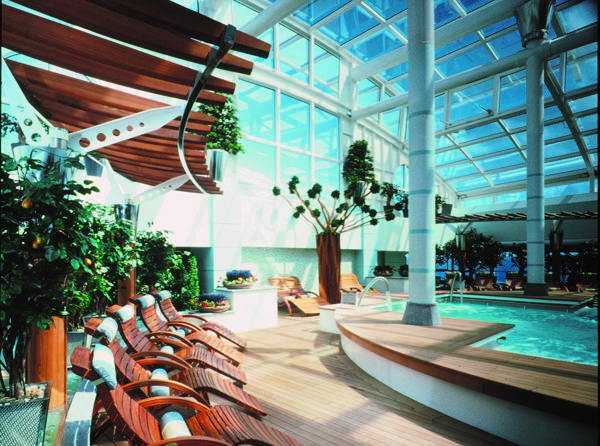 Spaområdet på Celebrity Infinity fra Celebrity Cruises.