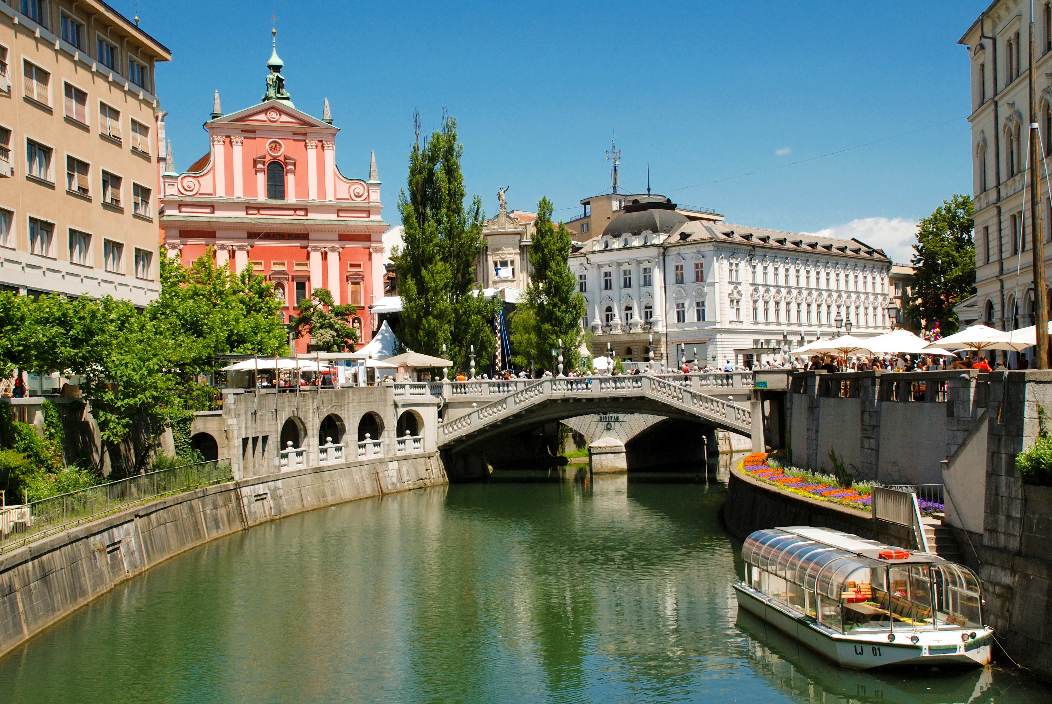 Floden Kirke i Ljubljana i Slovenien.