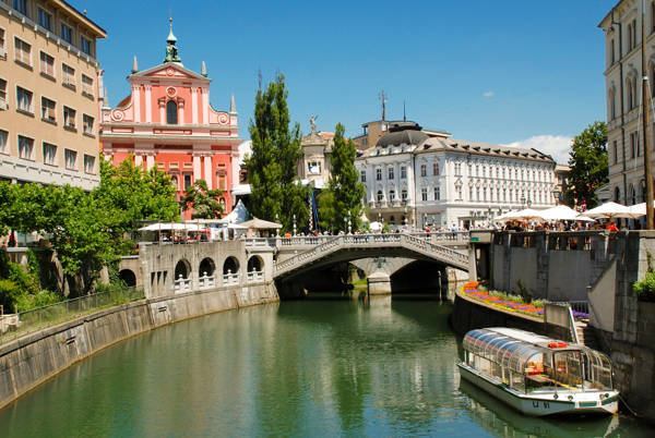 Floden Kirke i Ljubljana i Slovenien.