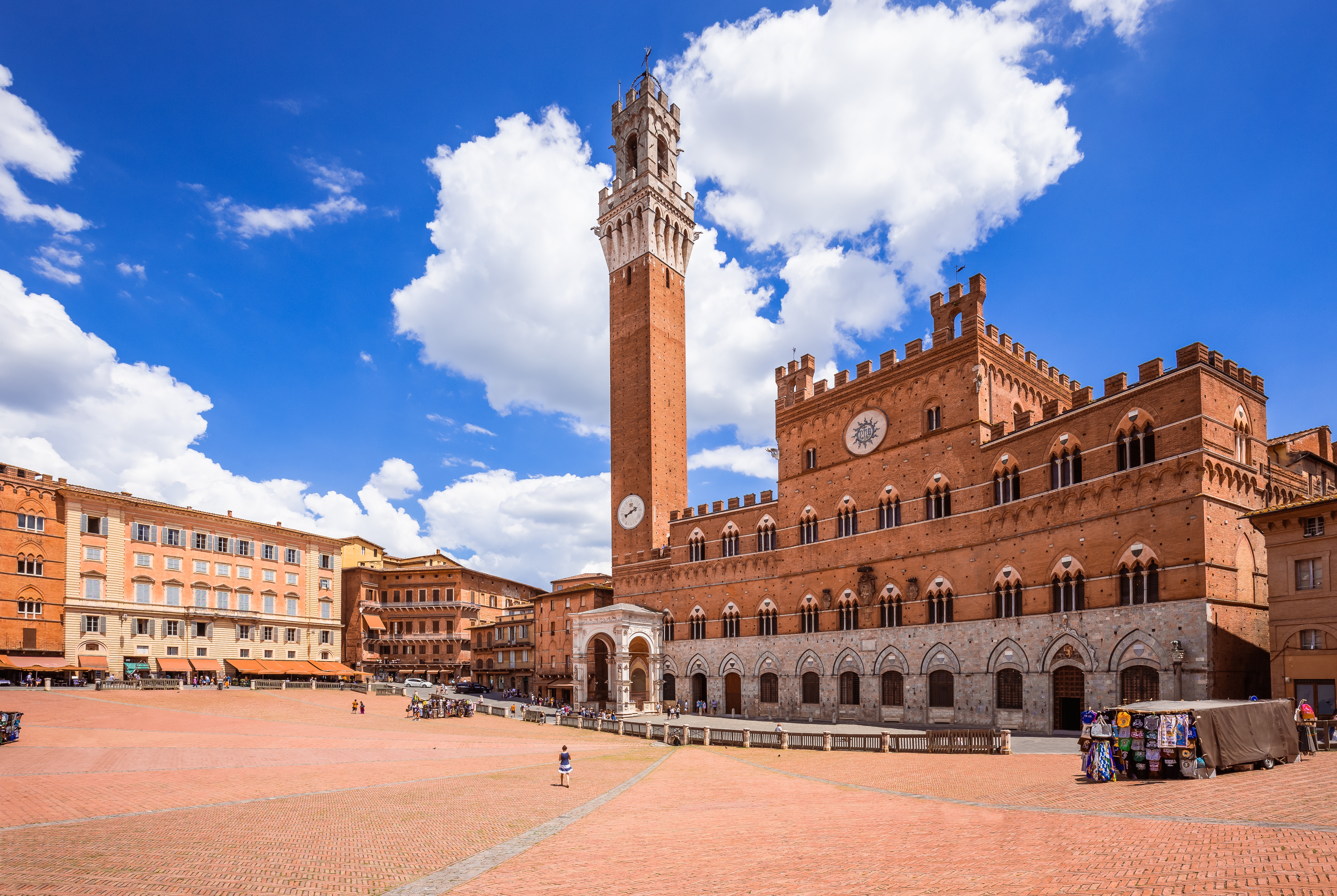 Piazza del Campo i Siena i Italien.