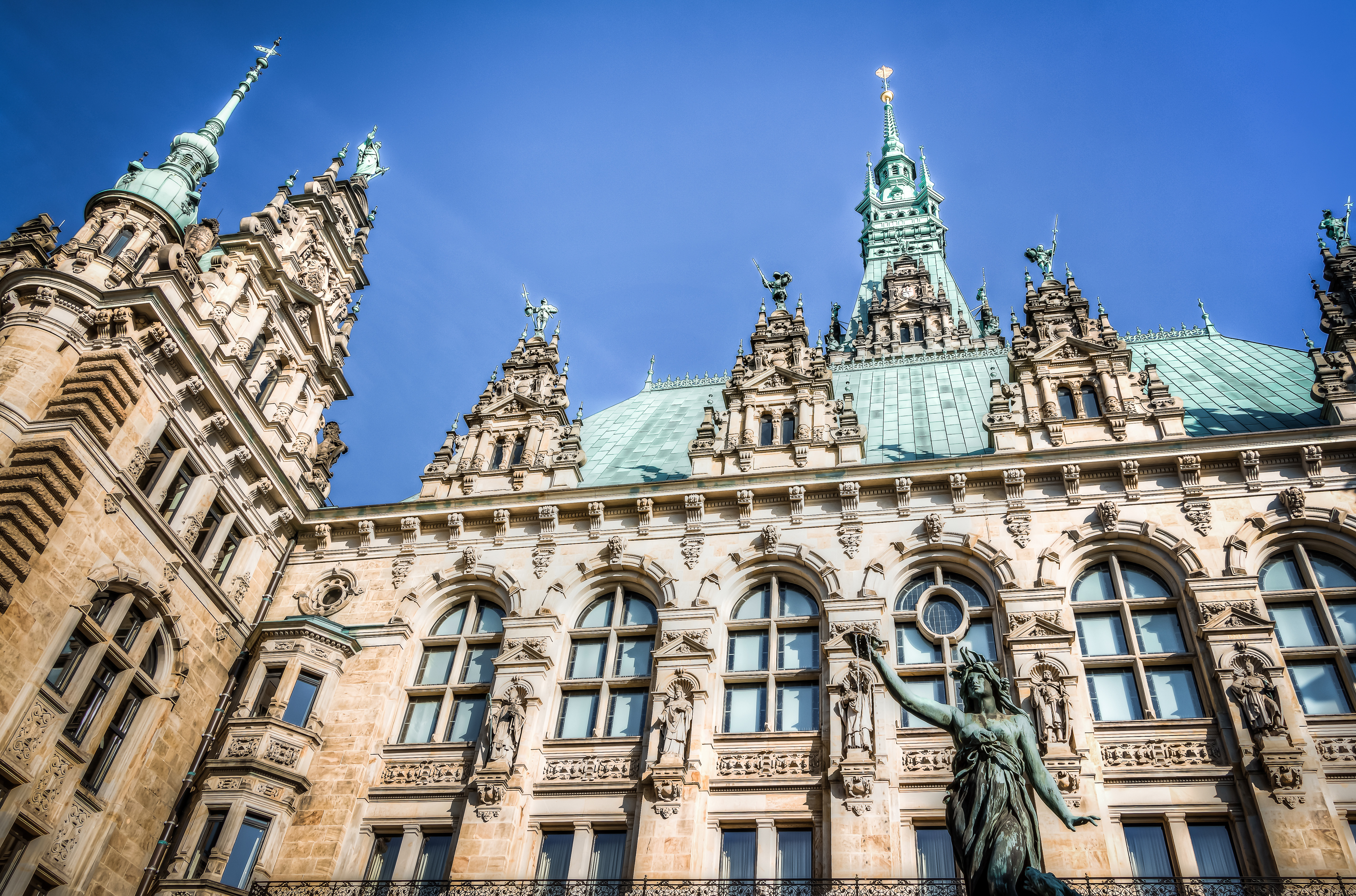 Rådhuset i Hamborg.