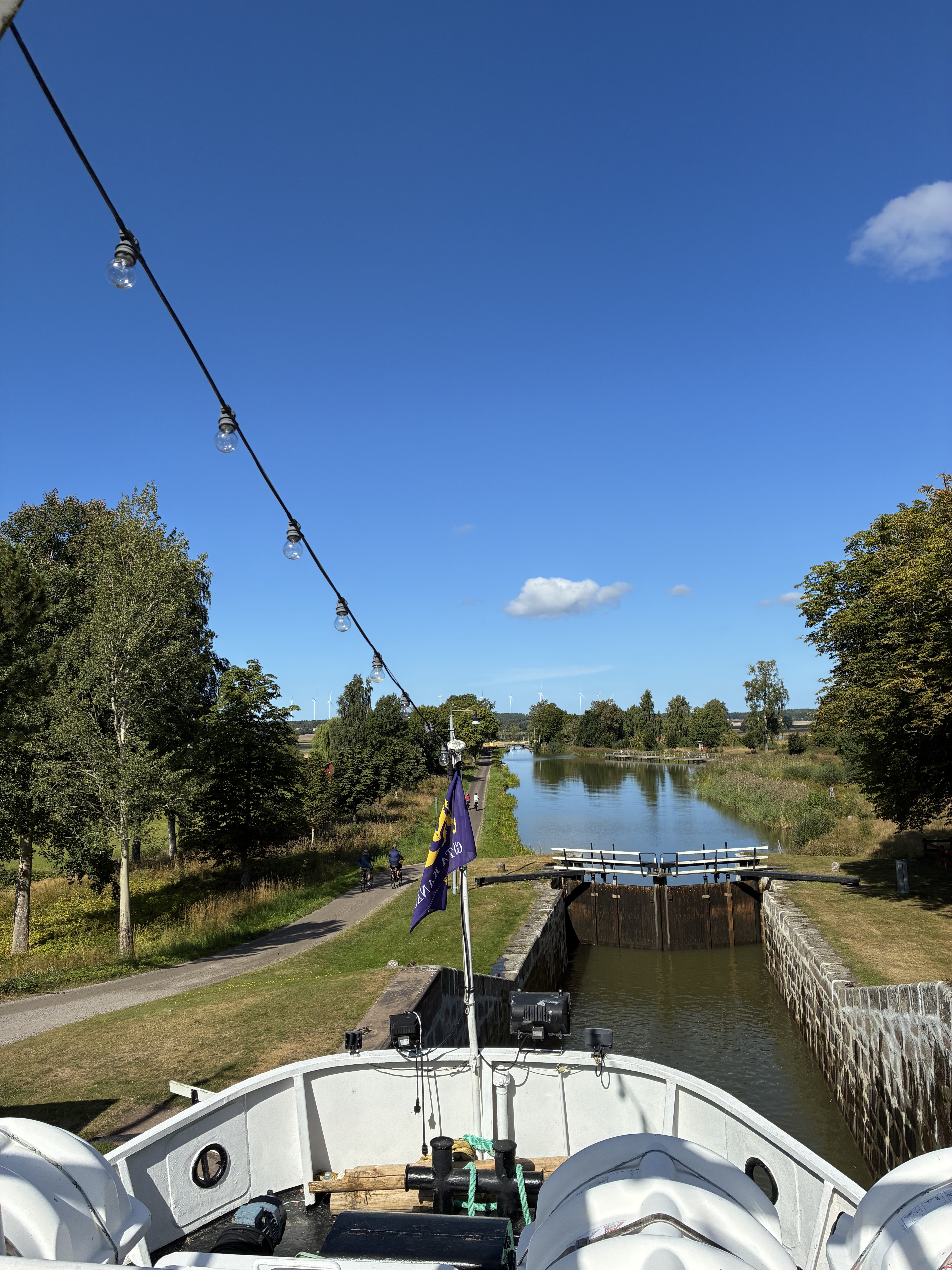 Gøtakanalen i Sverige. 