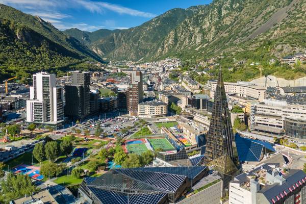 Andorras hovedstad Andorra La Vella.