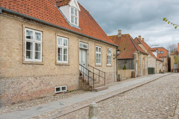 Danmark Christiansfeld Vinter Gamle Bydel.