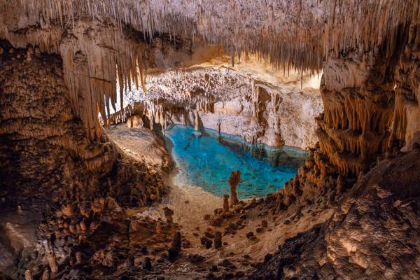 Cuervas De Drach på Mallorca.