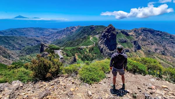 Roque de Agando i Garajonay National Park på den kanariske ø La Gomera.
