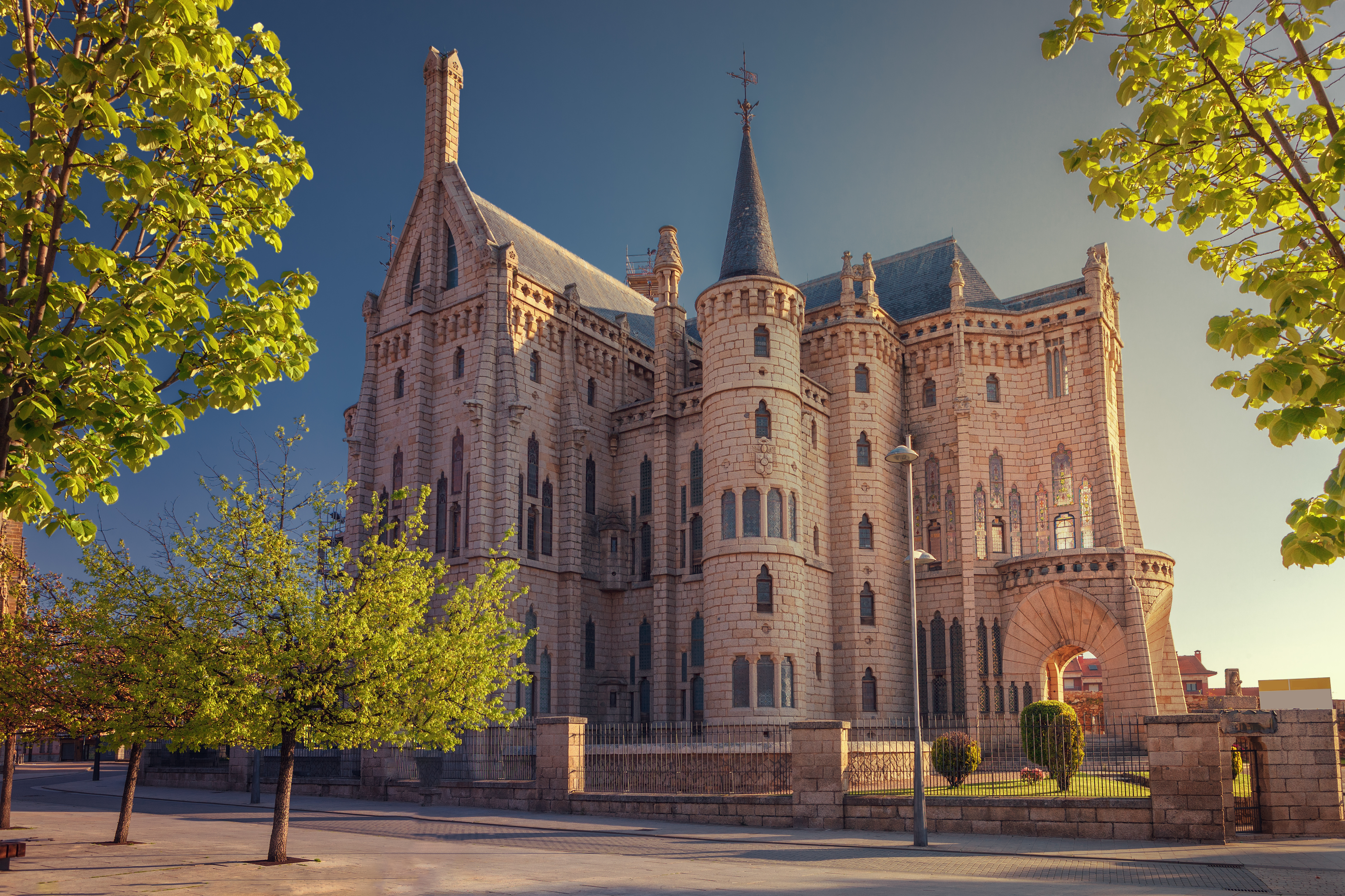 Det bispelige palads, Palacio Episcopal, i Astorga i Spanien.