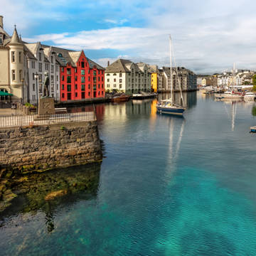 Norge Aalesund Havneloeb.