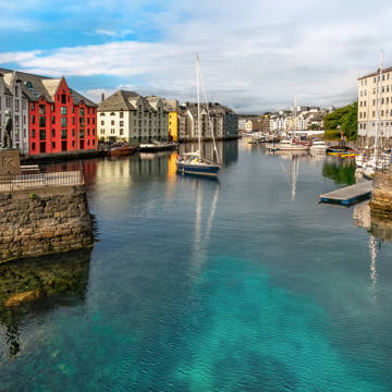 Norge Aalesund Havneloeb.