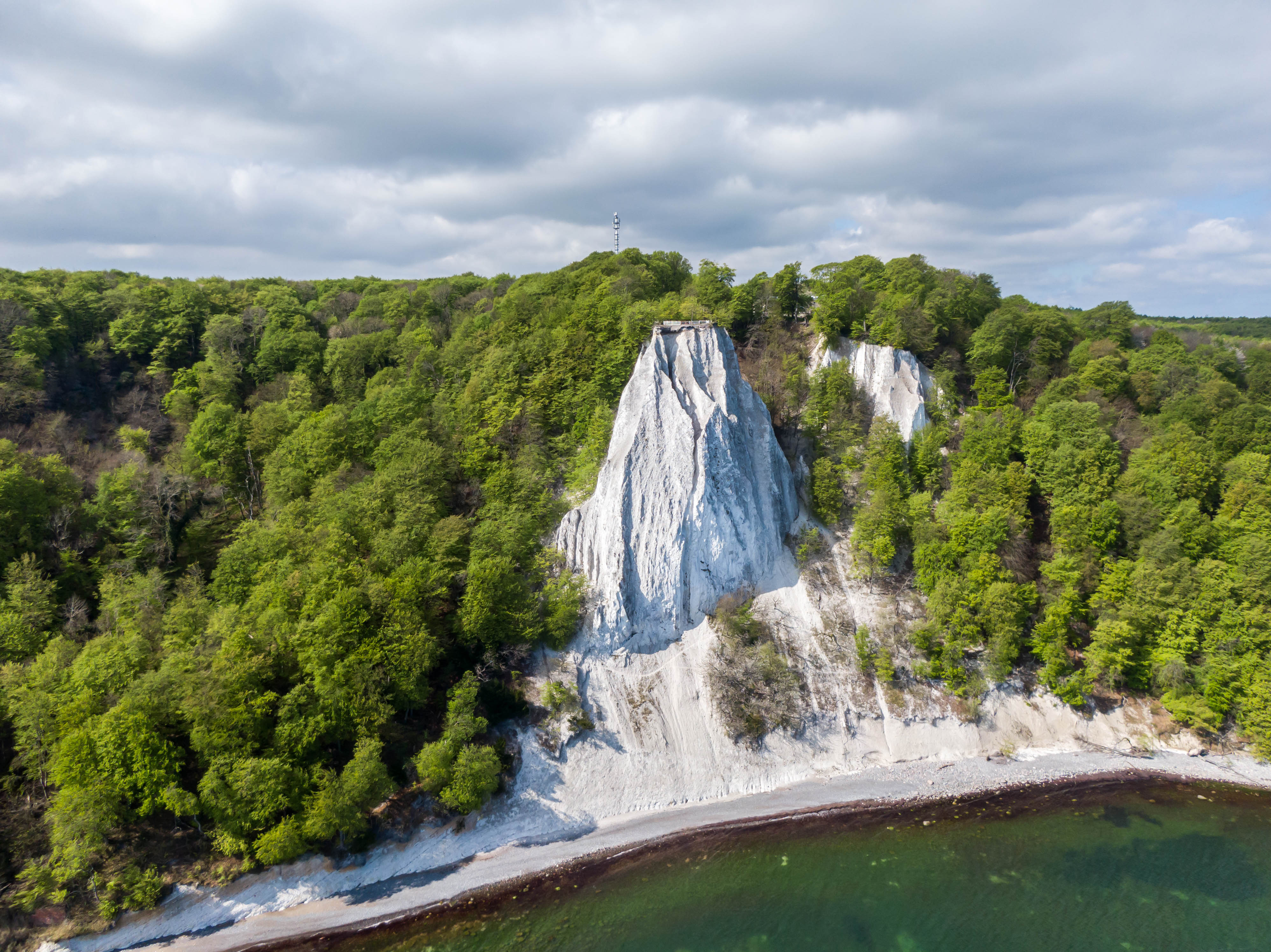 Den store klint Kongestolen på Rügen i Tyskland.