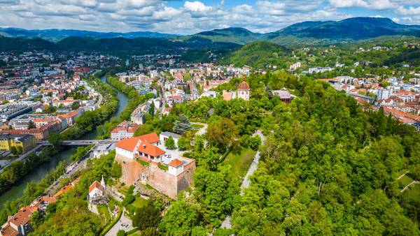Byen Graz i Østrig.