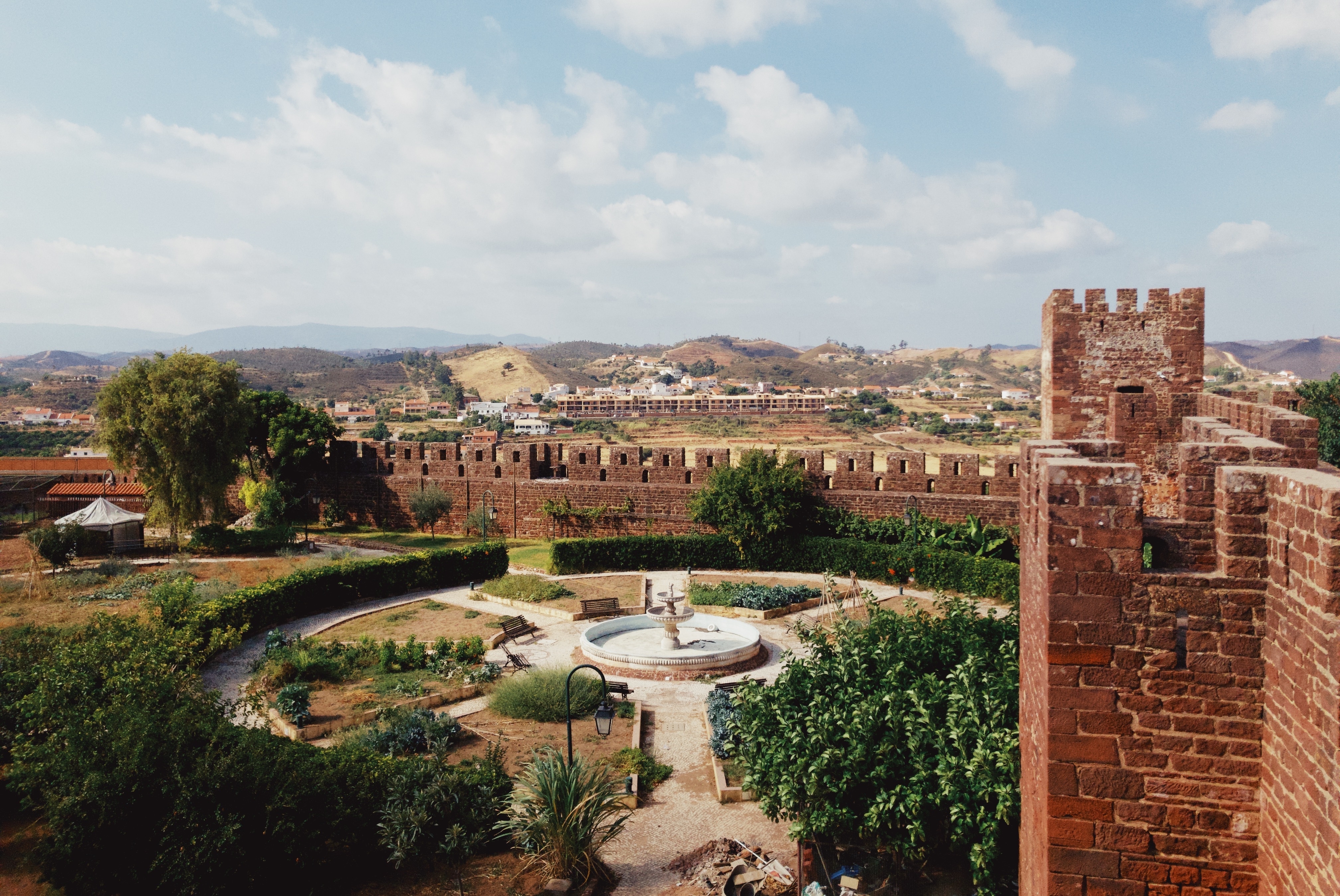 Castelo De Silves i byen Silves i Portugal.
