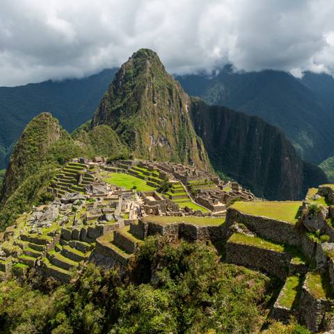 Machu Picchu i Peru.