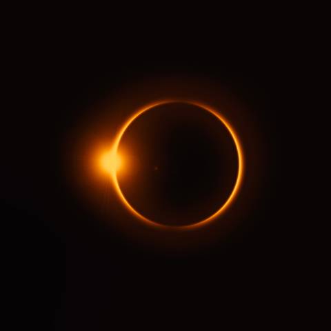 Solformørkelse på Mallorca i Spanien.