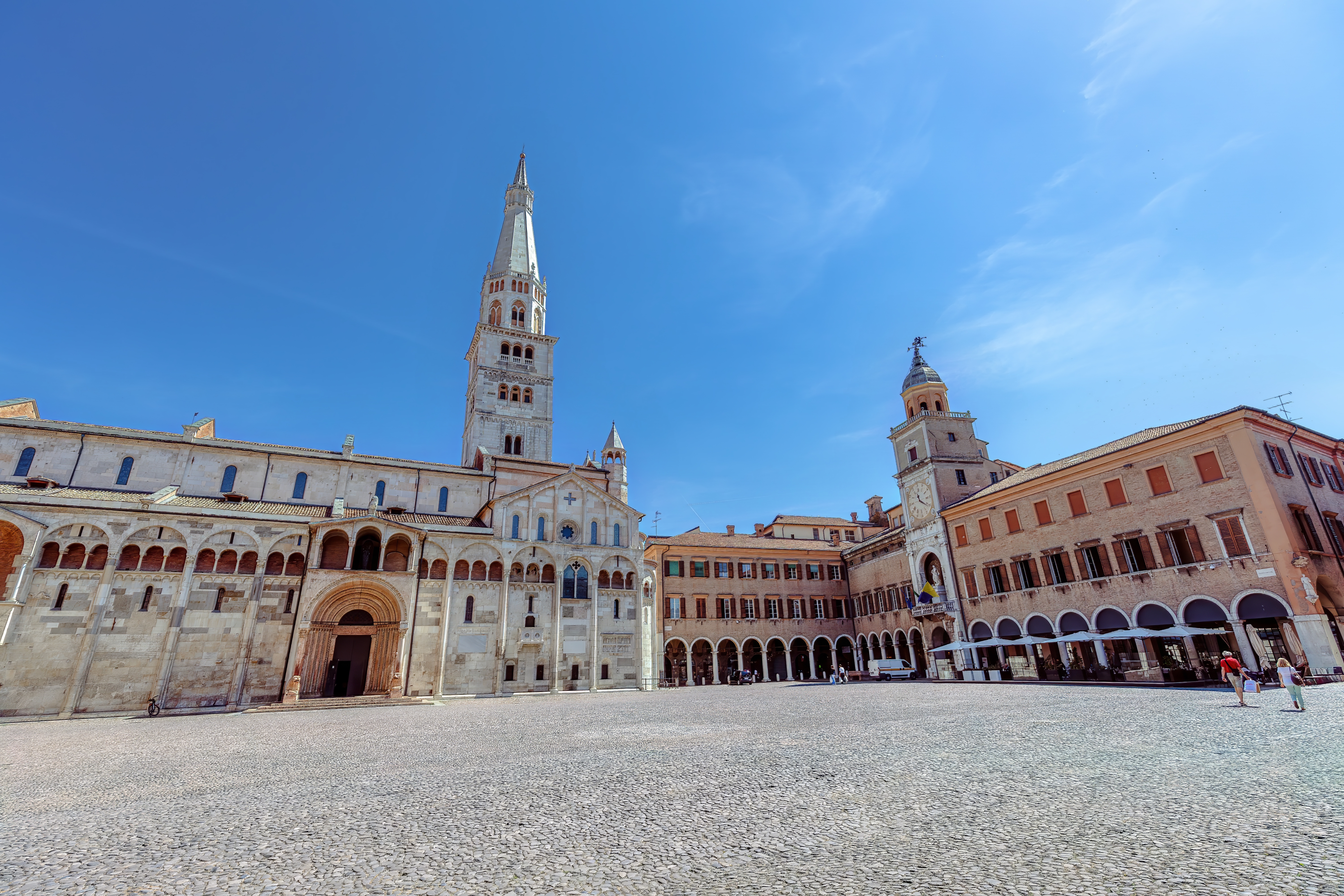 Piazza Grande i Modena i Italien. 