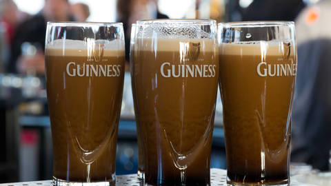 Guinness fra Irland.
