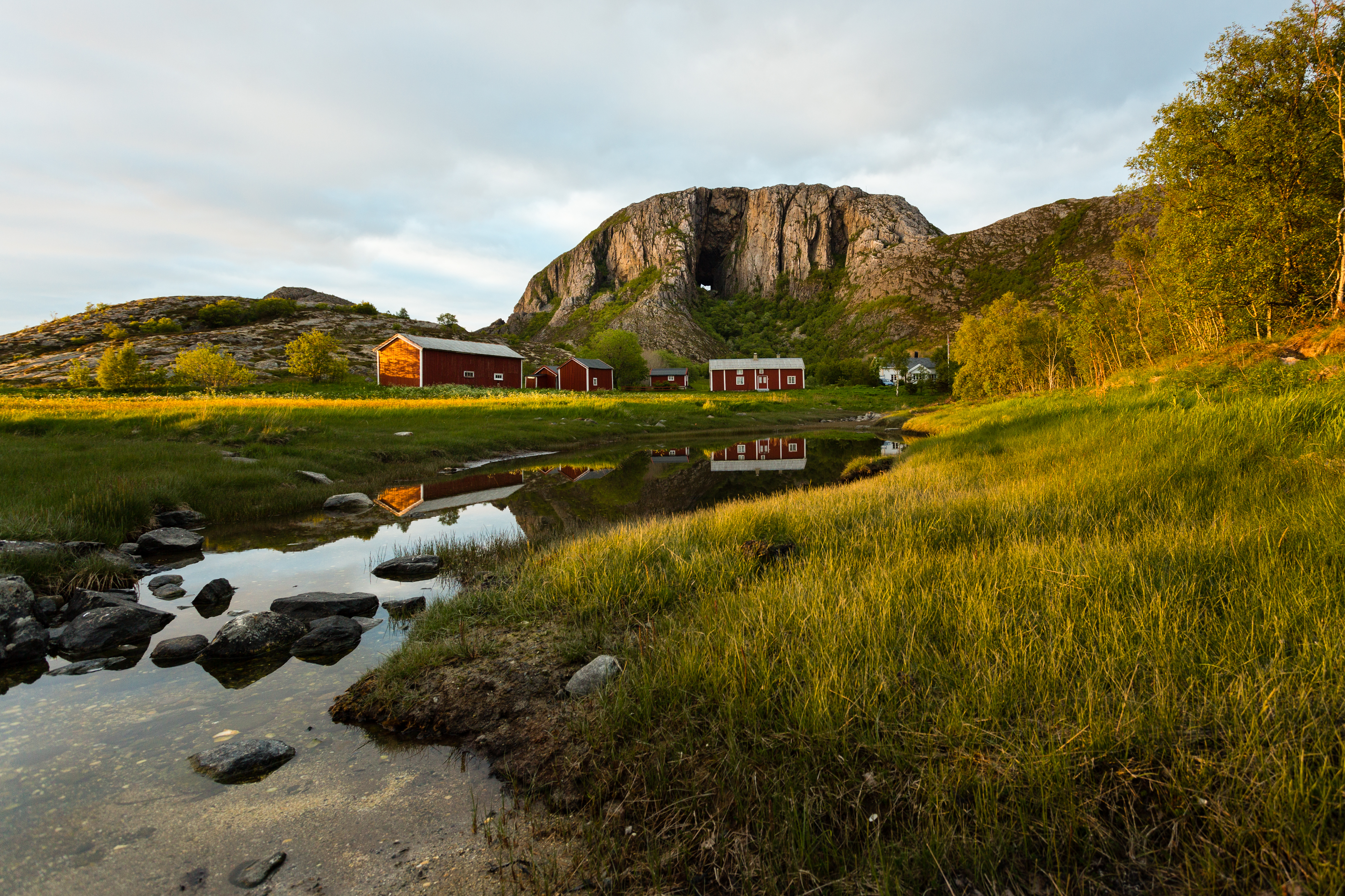 Bjerget Torghatten i Brønnøysund. 
