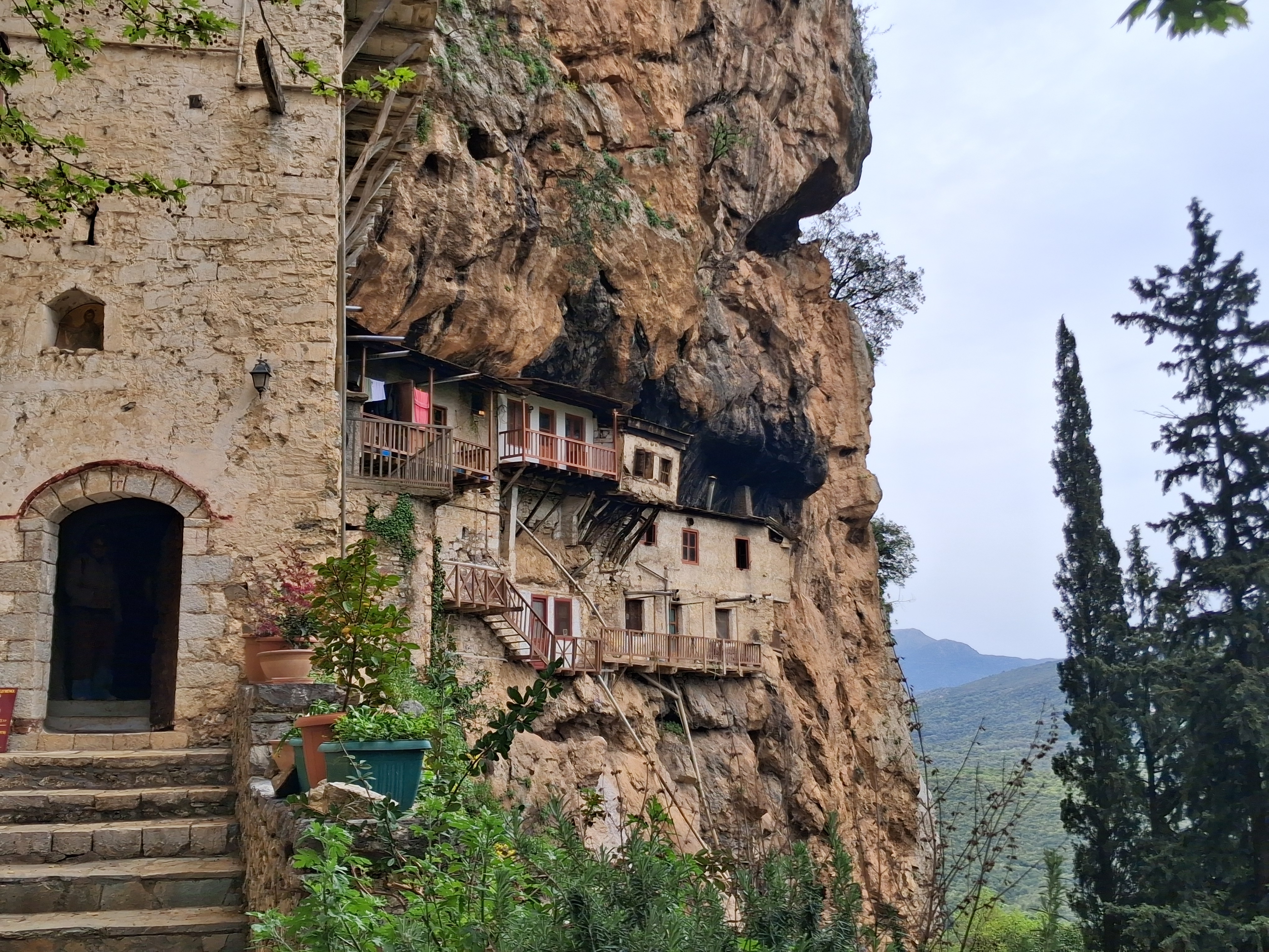 Prodromos-kloster på Peloponnes.
