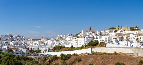 Den hvide by Vejer de la Frontera i Sydspanien.