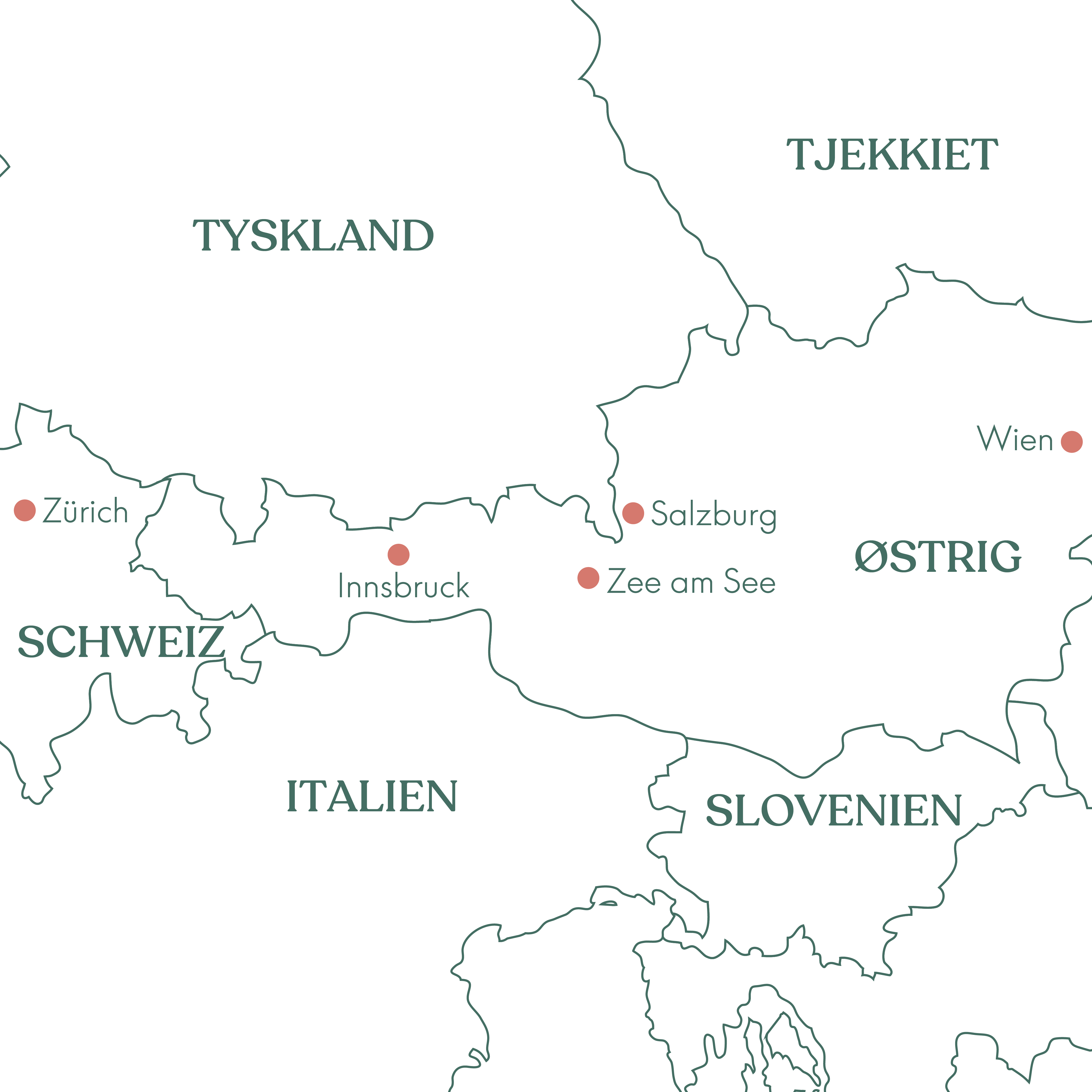 Rejs med Vitus Rejser på Transalpin Ekspressen fra Zürich til Wien.