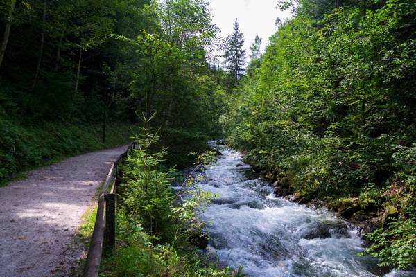 Talbach Flod ved Schladming i Østrig.