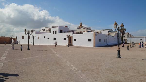 Fæstningen ved kasbahen i Rabat i Marokko.