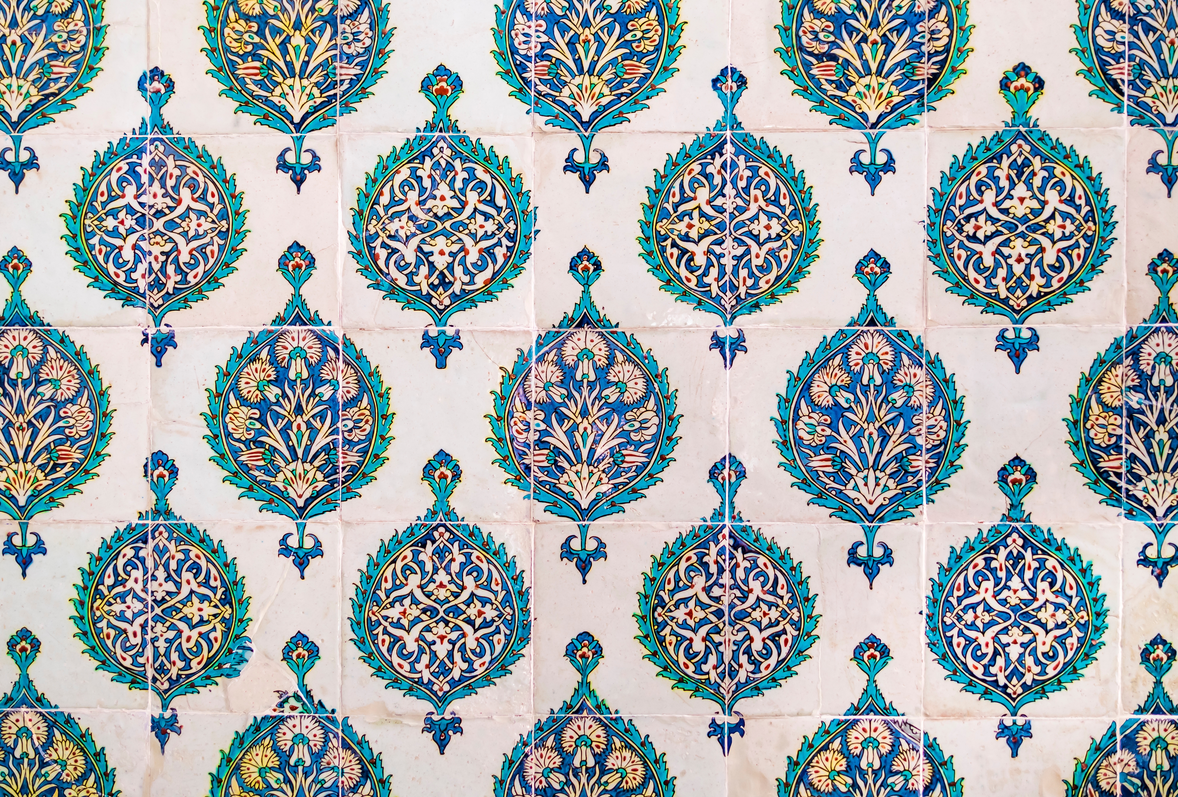 Traditionelle fliser i Topkapi Paladset. 