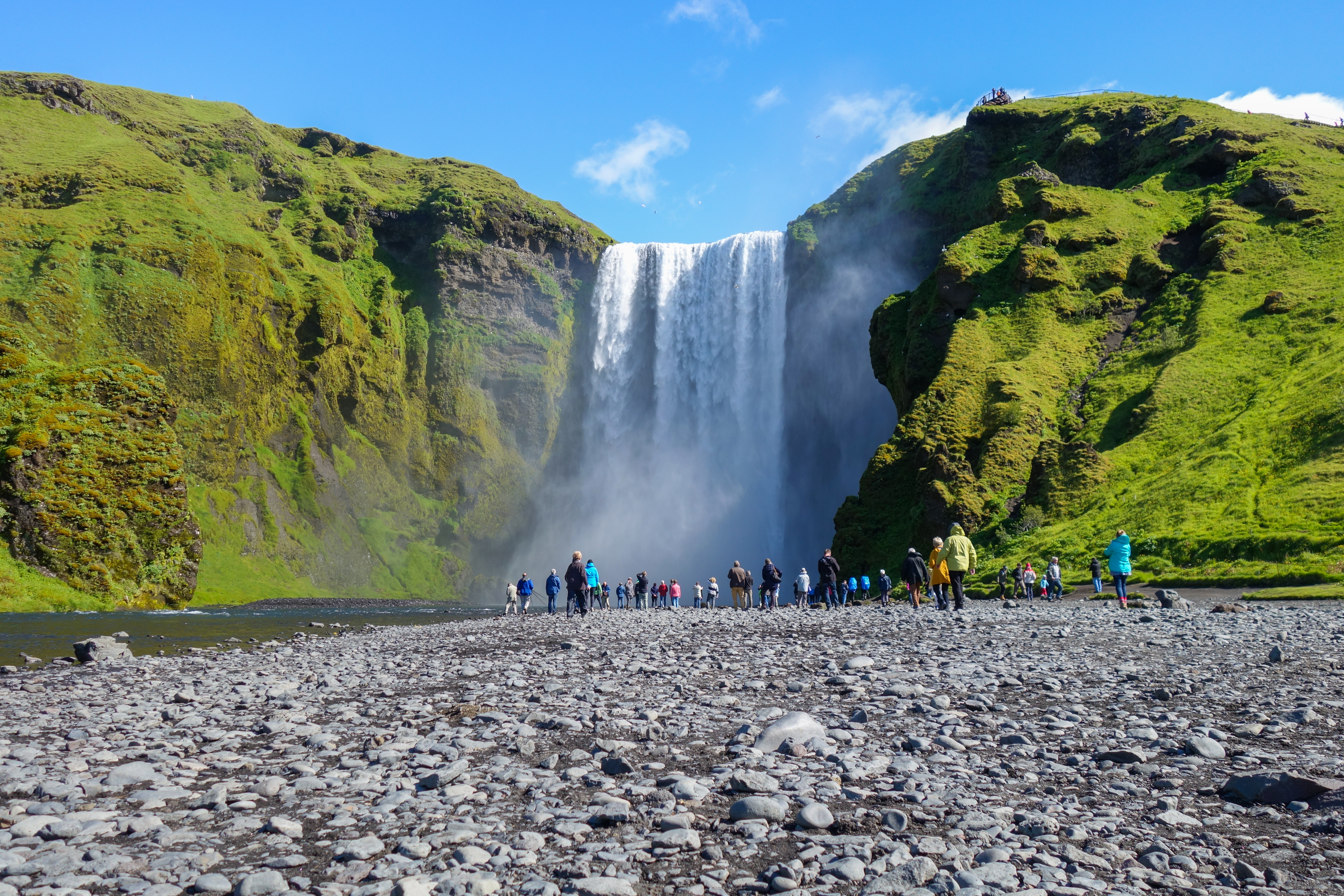Skogafoss på Island.