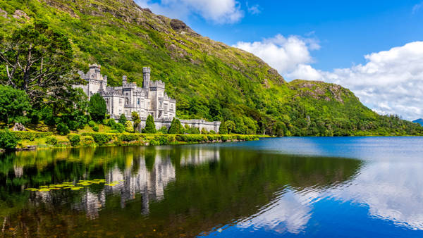 Kylemore Abbey i Connemara i Irland.