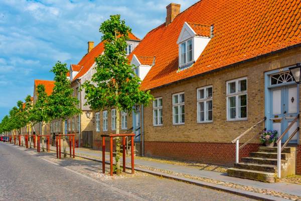 Christiansfeld i Danmark.