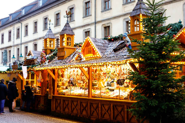 Bod på julemarked i Nürnberg i Tyskland.