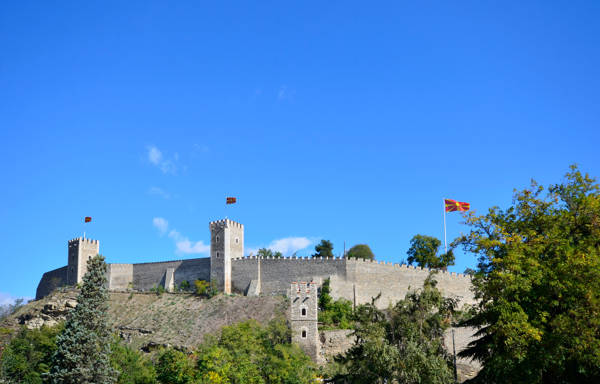 Fæstningen i Skopje i Nordmakedonien.