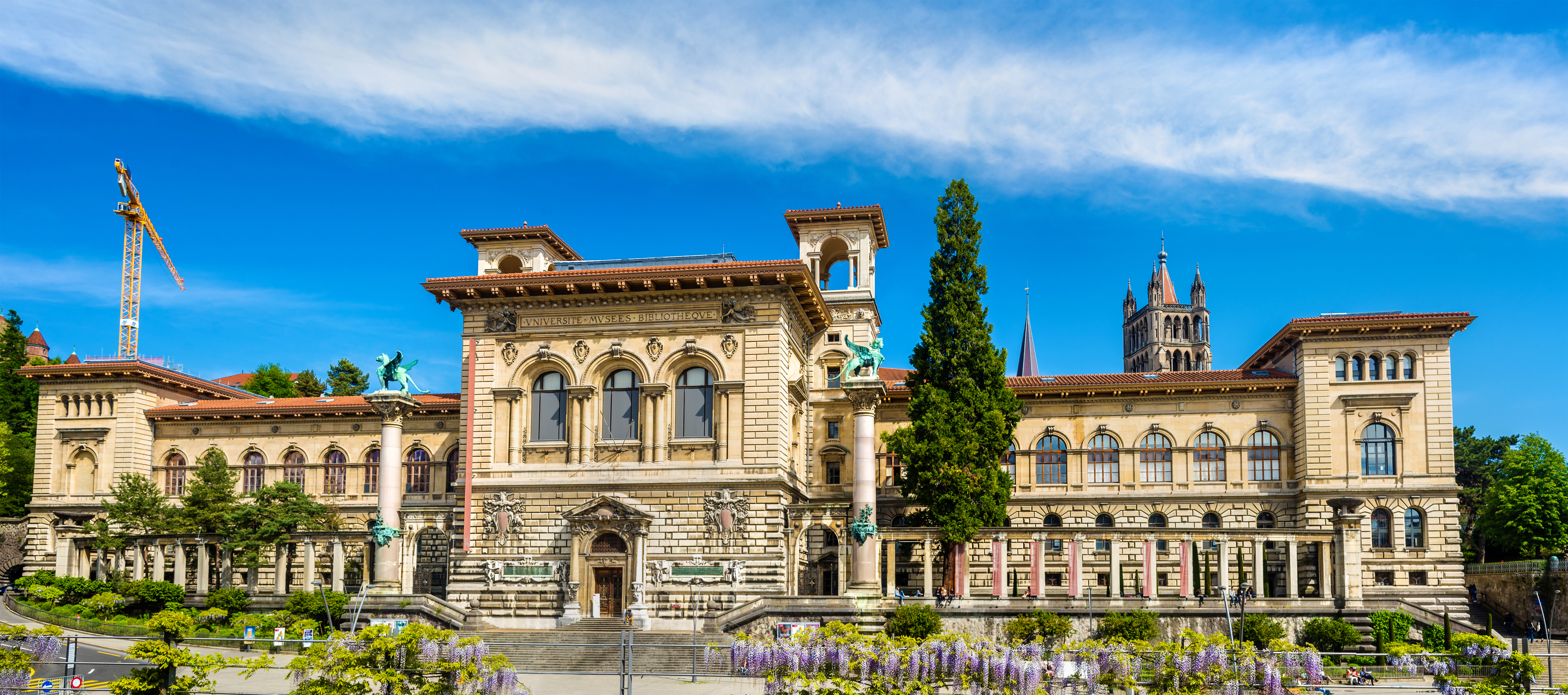 Paladset Palais de Rumine i Lausanne i Schweiz.