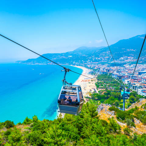 Kabelbanen i Alanya i Tyrkiet.