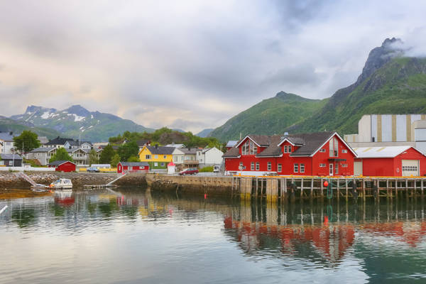 Norge Lofoten Svolvaer.