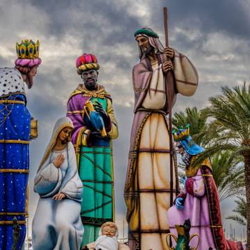 Julekrybbespil i Alicante i Spanien.