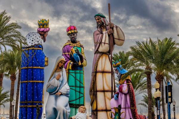 Julekrybbespil i Alicante i Spanien.