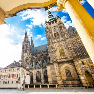 Sankt Vitus-katedralen i Prag i Tjekkiet.