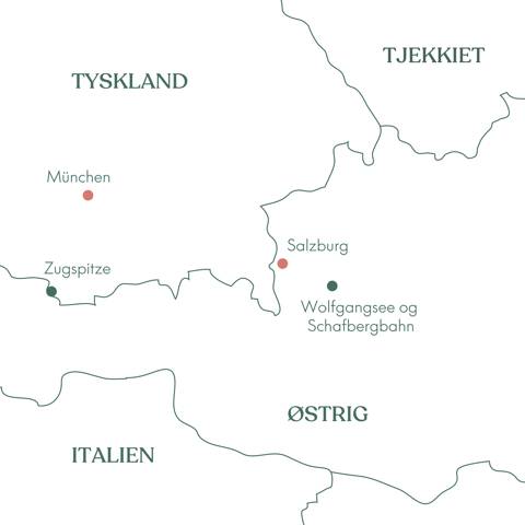 Munchen Salzburg Togrejse Ruteplan.